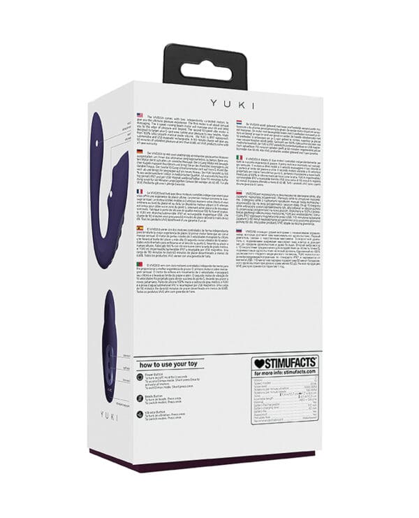 Shots Yuki Dual Action G-Spot Vibrator w/Massaging Beads - Purple - Image 5