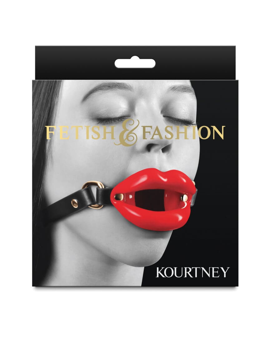 Fetish & Fashion Kourtney Gag - Black/Red