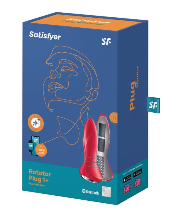 Satisfyer Rotator Plug 1+ - Red - Image 5