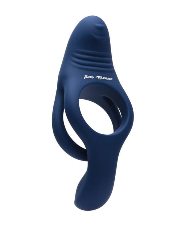 Zero Tolerance Ring Around the Rosy Cock & Ball Vibrator - Blue - Image 2