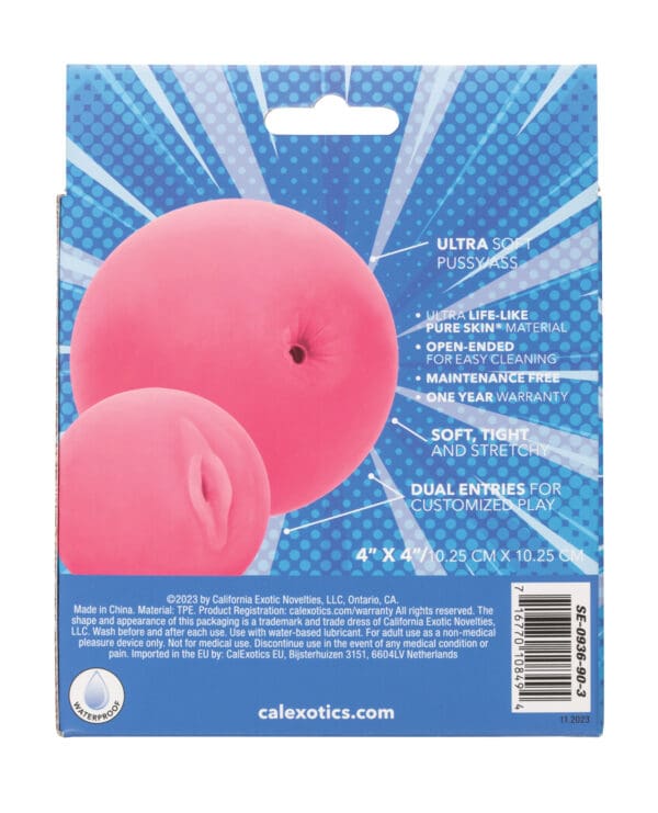 Pop Sock! Pussy & Ass Ball Masturbator - Pink - Image 4