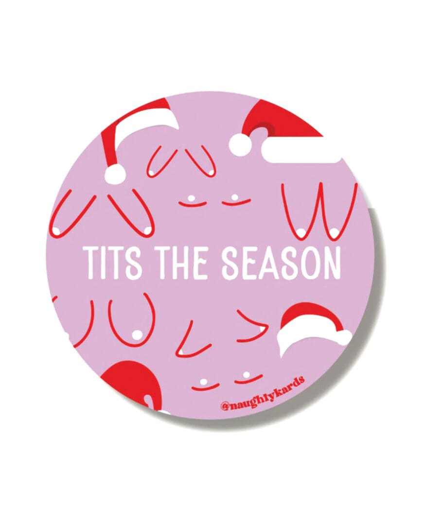 Tits Holiday Sticker - Pack of 3