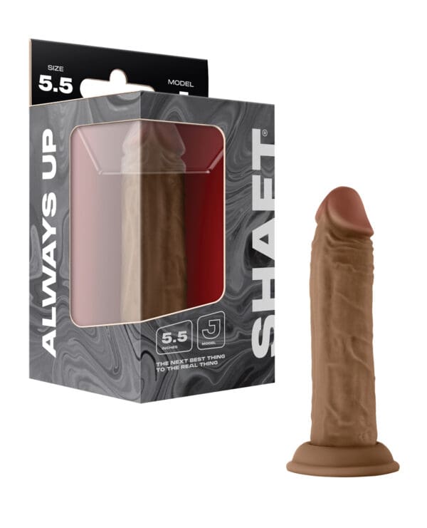 Shaft Model J Flexskin Liquid Silicone 5.5" Dong - Oak