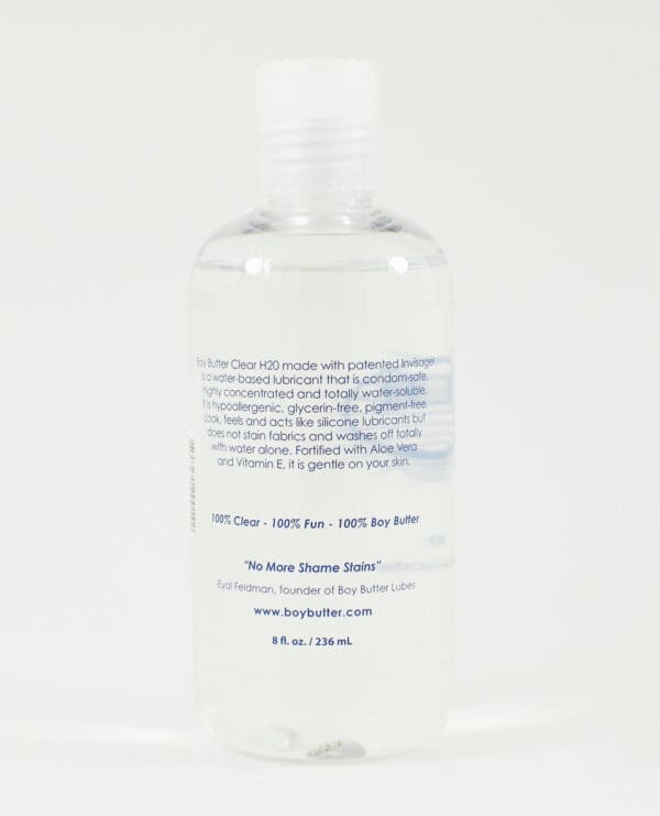 Boy Butter Clear - 8 oz Bottle - Image 3