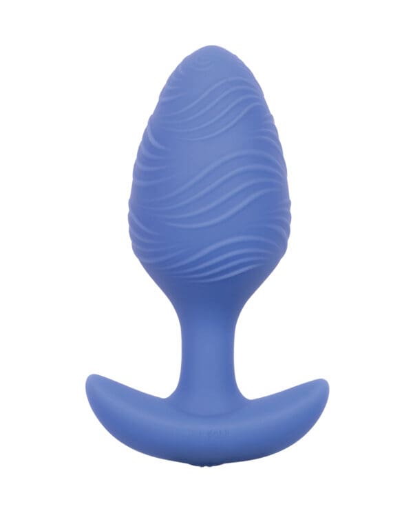 Cheeky Glow in the Dark Vibrating Butt Plug -  Large Blue - Image 2