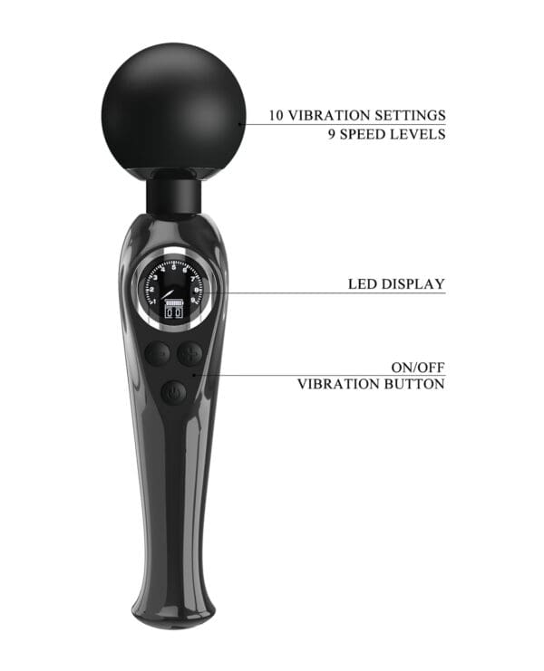 Pretty Love Skylar LED Digital Dsply Wand - Black - Image 4