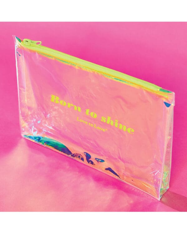 Love to Love Born to Shine Pouch - Acid Yellow - Image 2
