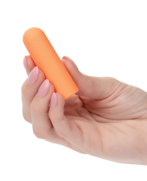 Turbo Buzz Rounded Mini Bullet Stimulator - Orange - Image 4