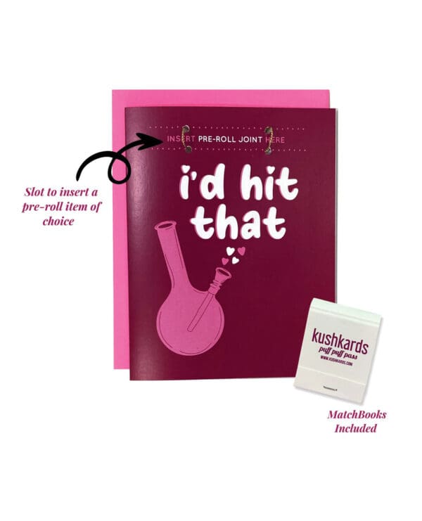 I'd Hit That Greeting Card w/Matchbook - Image 2