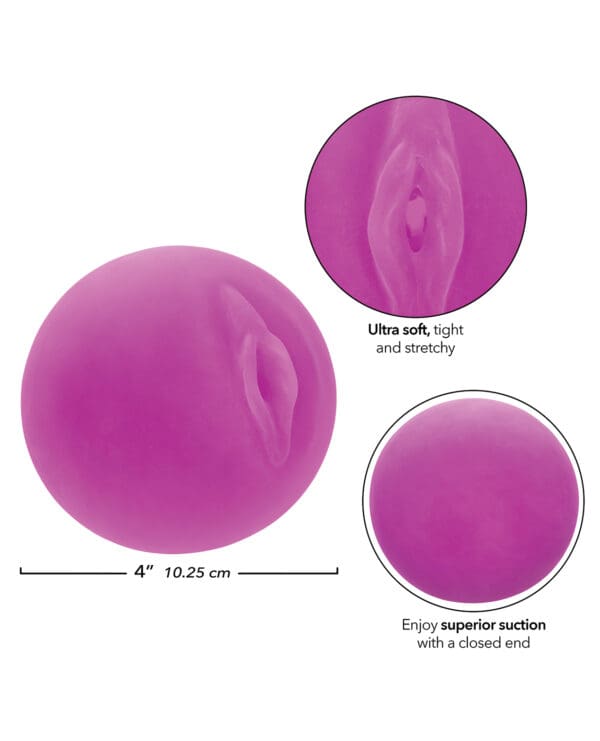 Pop Sock! Pussy Ball Masturbator - Purple - Image 3