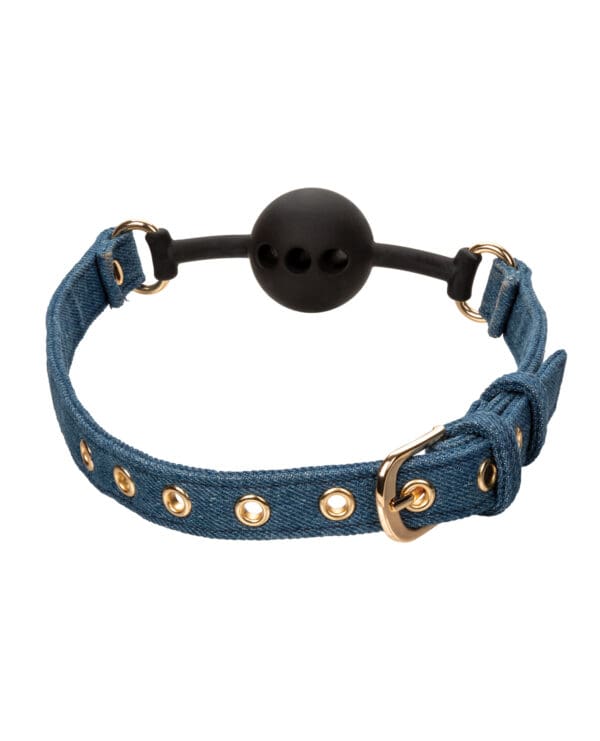 Ride 'Em Premium Denim Collection Ball Gag - Image 3
