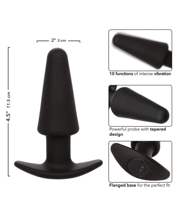 Rock Bottom Tapered Anal Probe - Black - Image 3