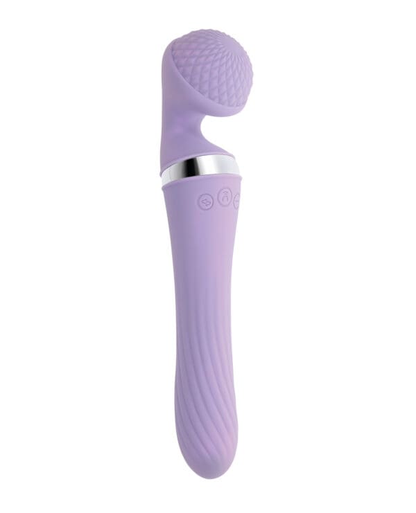 Playboy Pleasure Vibrato Wand Vibrator - Lilac - Image 2