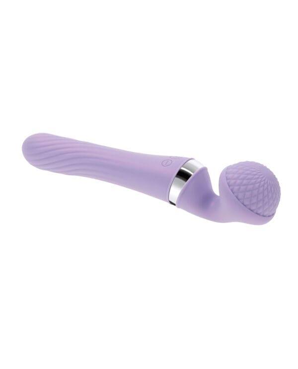 Playboy Pleasure Vibrato Wand Vibrator - Lilac - Image 4
