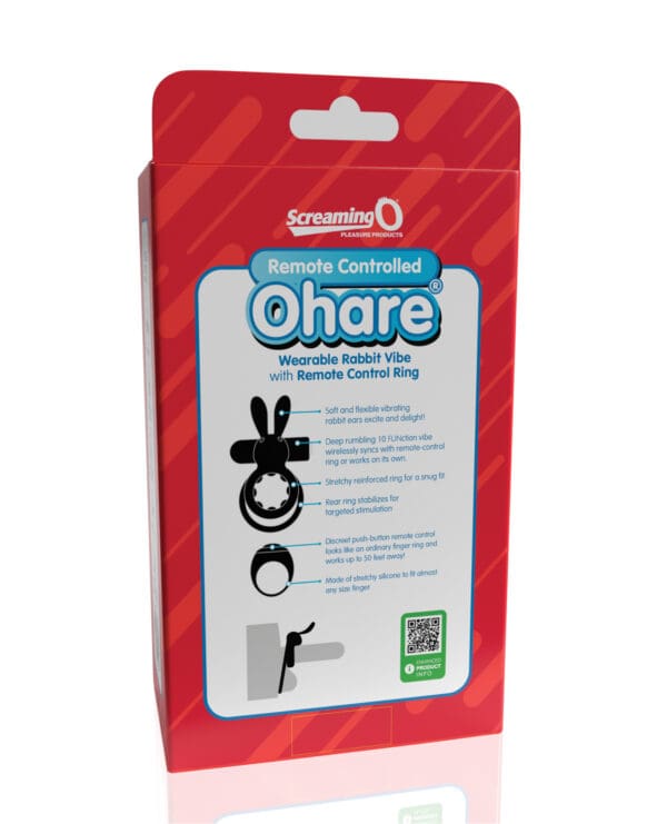 Screaming O Ohare Remote Controlled Vibrating Ring  - Black - Image 5