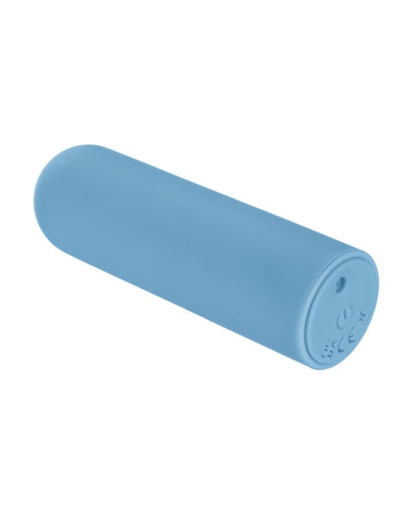 Turbo Buzz Rounded Mini Bullet Stimulator - Blue - Image 3