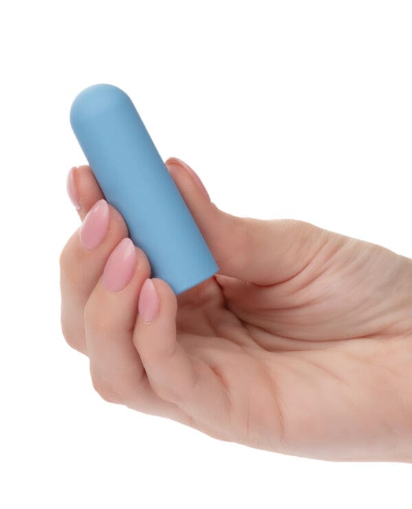 Turbo Buzz Rounded Mini Bullet Stimulator - Blue - Image 4