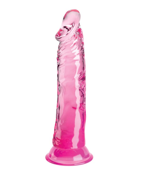 King Cock Clear 8" Cock - Pink - Image 2