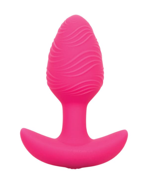 Cheeky Glow in the Dark Vibrating Butt Plug - Pink - Image 2