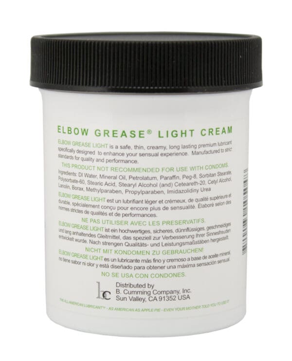 Elbow Grease Light Cream Jar - 4 oz - Image 2