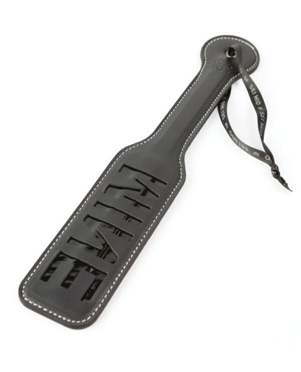 Sei Mio You're All Mine Impression Spanking Paddle - Black - Image 3