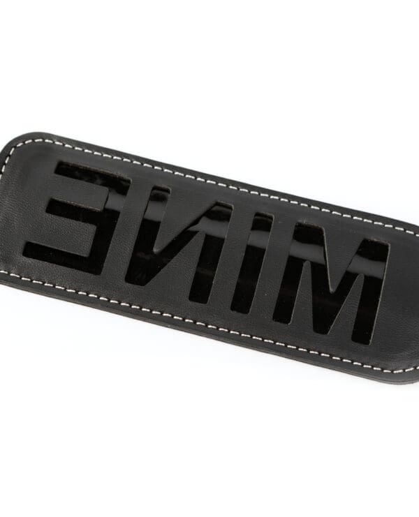Sei Mio You're All Mine Impression Spanking Paddle - Black - Image 4