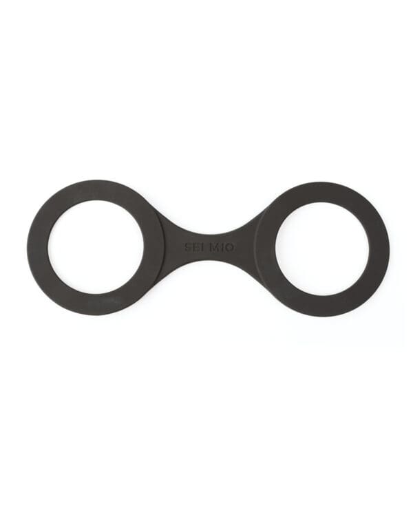 Sei Mio Handi Cuffs Super Strong Silicone Restraints - Large, Black - Image 3