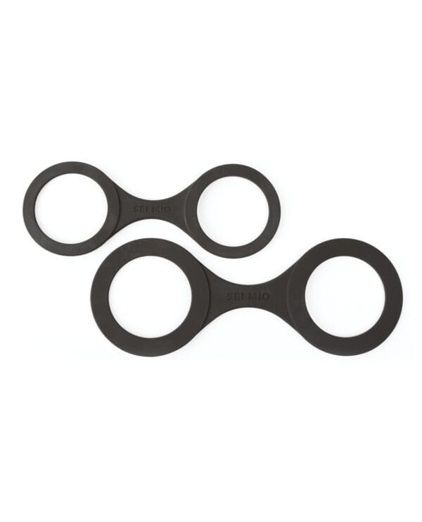 Sei Mio Handi Cuffs Super Strong Silicone Restraints - Large, Black - Image 4