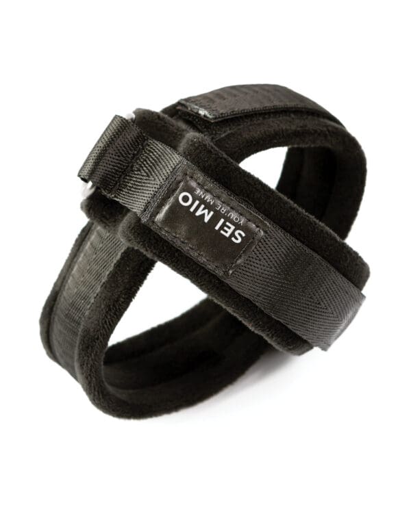 Sei Mio Cross Purpose Unique Over-Wrap Cross Cuff Restraints - Black - Image 2