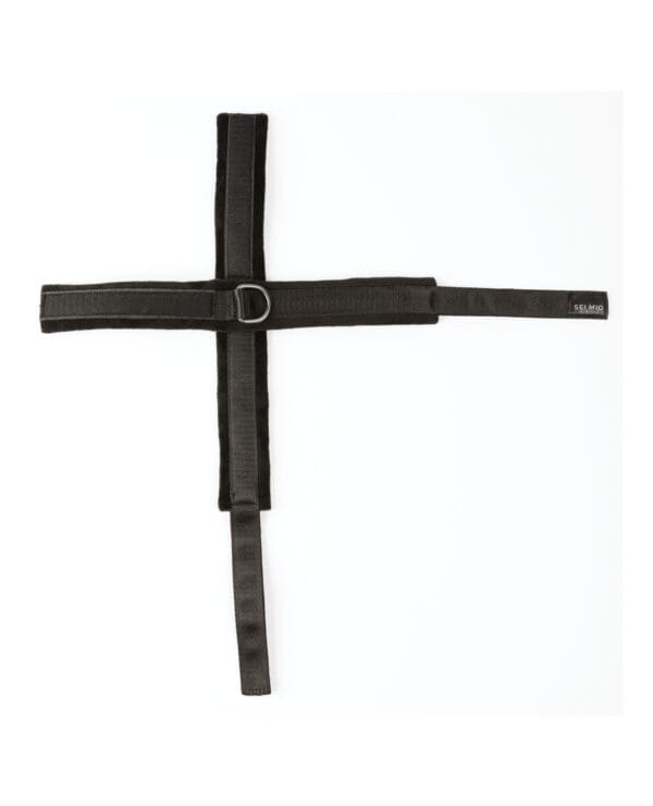 Sei Mio Cross Purpose Unique Over-Wrap Cross Cuff Restraints - Black - Image 4