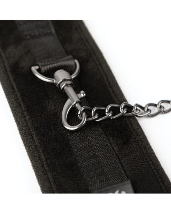 Sei Mio Legs Locked Padded Ankle Restraints - Black - Image 5