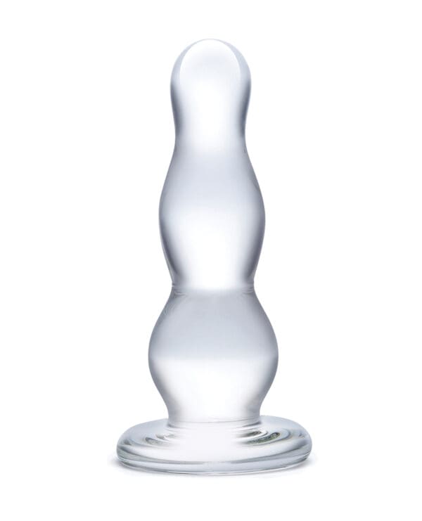 Glas 4" Butt Plug - Clear - Image 2