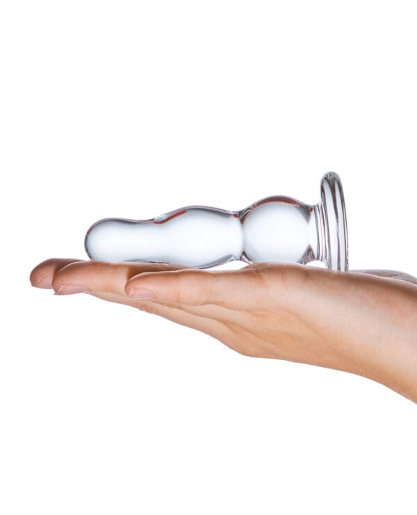 Glas 4" Butt Plug - Clear - Image 4