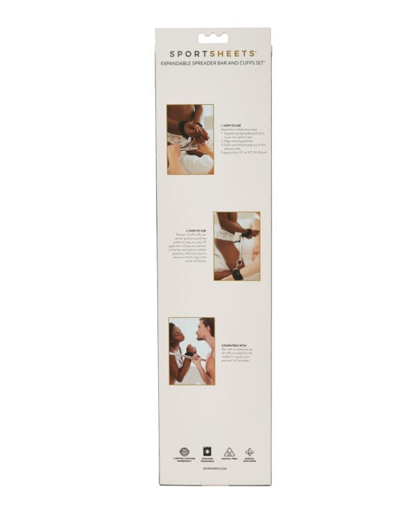Sportsheets Expandable Spreader Bar & Cuffs Set - Image 4