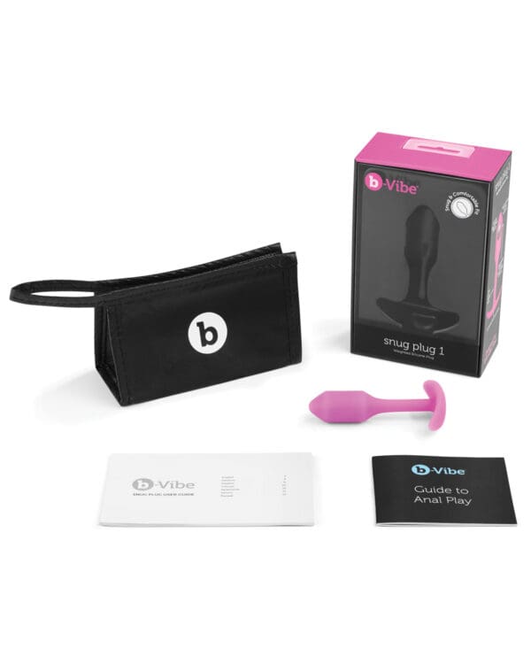b-Vibe Weighted Snug Plug 1 - 55 g Fuchsia - Image 5