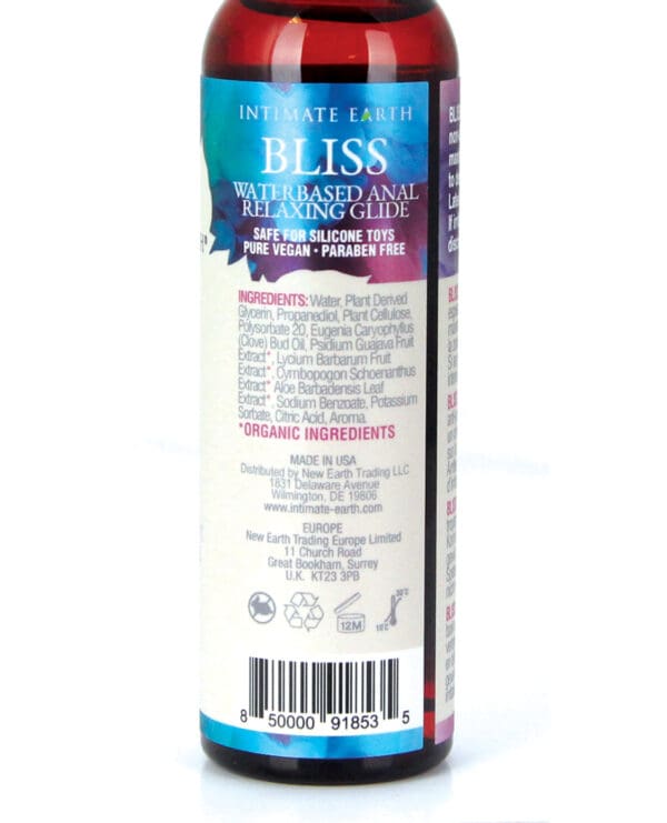 Intimate Earth Bliss Anal Relaxing Waterbased Glide - 120 ml - Image 2