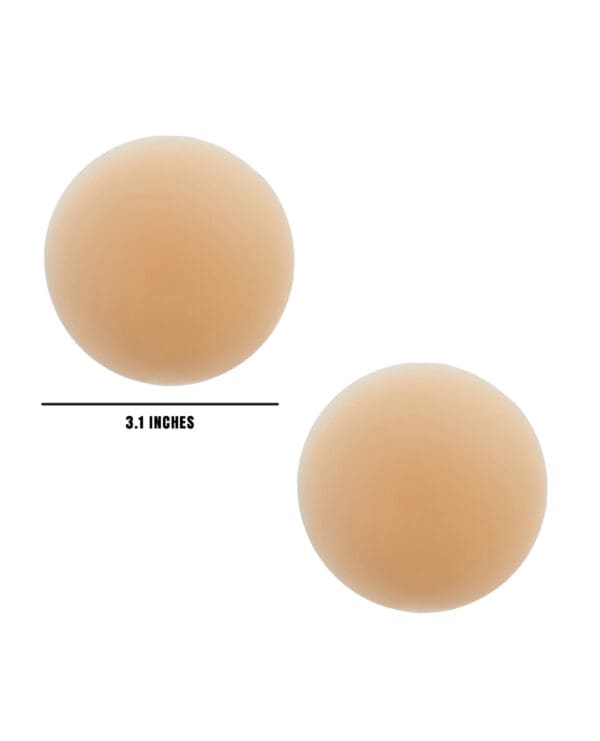 Neva Nude Nudie Patootie Skin Invisible Reusable Silicone Pasties - Nude O/S - Image 2