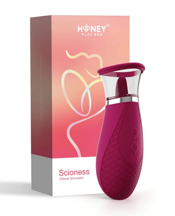 Scioness Sucking and Licking Clitoral Stimulator - Pink - Image 5