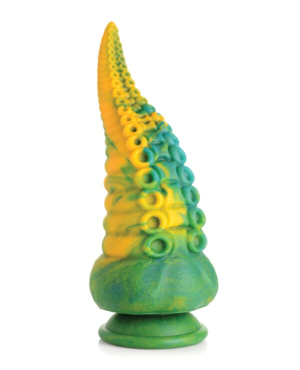 Creature Cocks Monstropus Tentacled Monster Silicone Dildo - Green/Yellow - Image 2