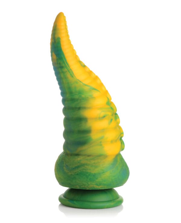 Creature Cocks Monstropus Tentacled Monster Silicone Dildo - Green/Yellow - Image 3