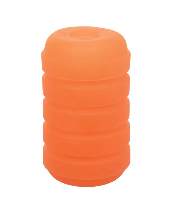 Pop Sock! Ribbed Masturbator - Orange - Image 2