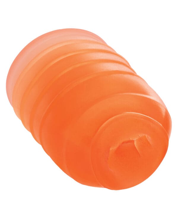 Pop Sock! Ribbed Masturbator - Orange - Image 5