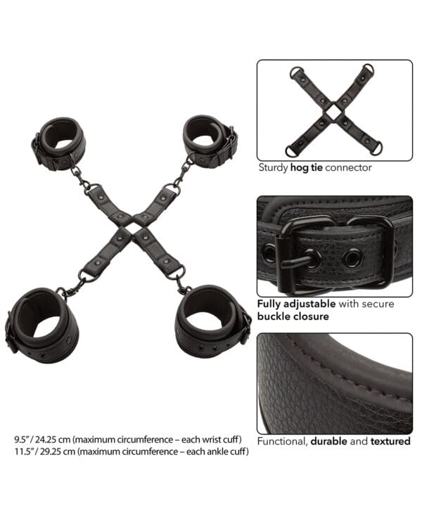 Nocturnal Collection Adjustable Hog Tie - Black - Image 2