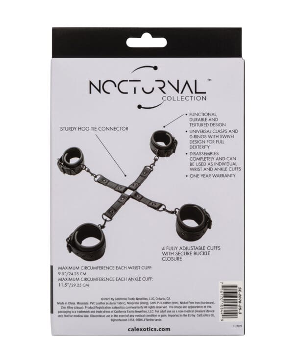Nocturnal Collection Adjustable Hog Tie - Black - Image 4