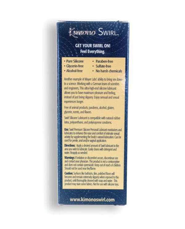 Kimono Swirl Silicone Lubricant - 3.4 oz Pump - Image 4