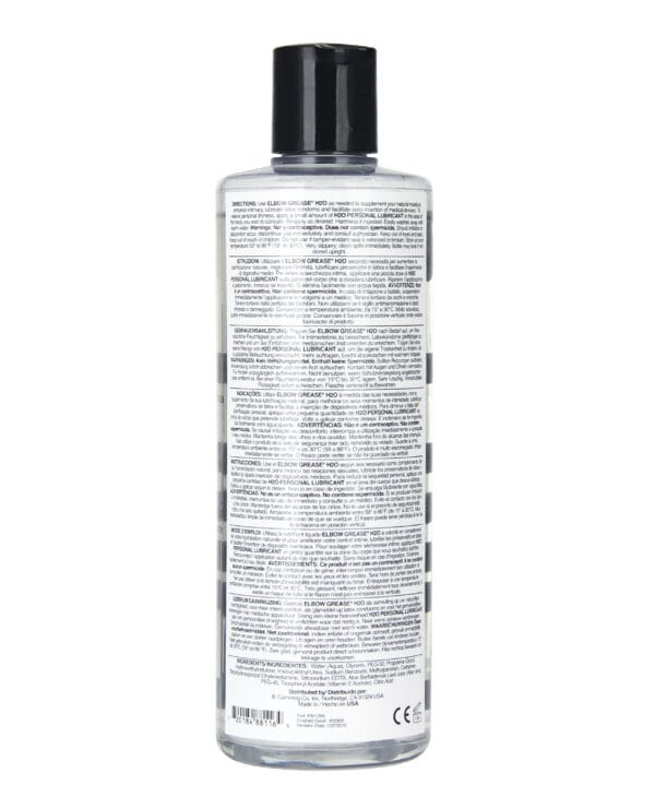 Elbow Grease H2O Personal Lubricant - 16 oz - Image 2