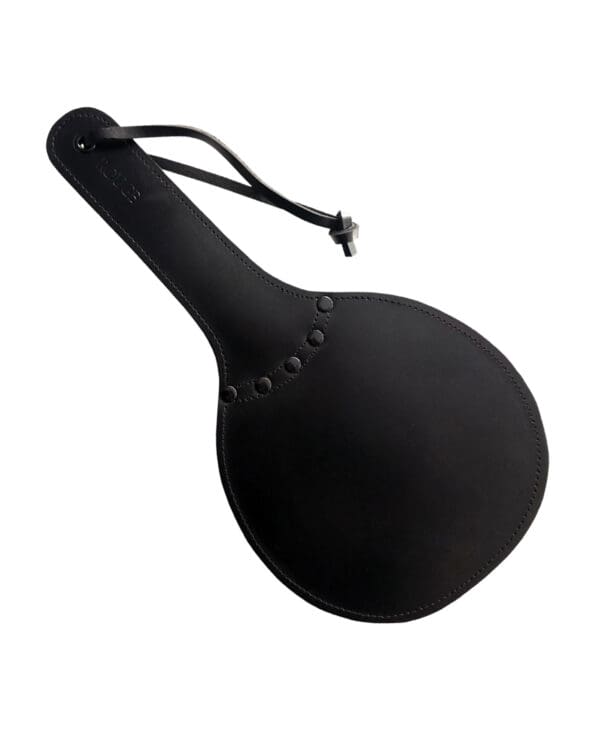 Rouge Leather Padded Ping Pong Paddle - Black - Image 2