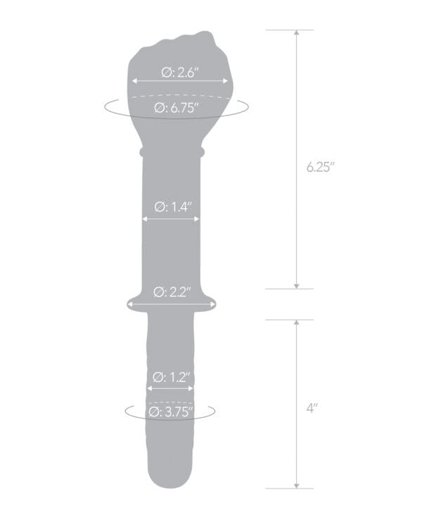 Glas 11" Fist Double Ended w/Handle Grip - Image 4