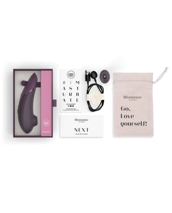 Womanizer Next 3D Climax Control Pleasure Air - Dark Purple - Image 5