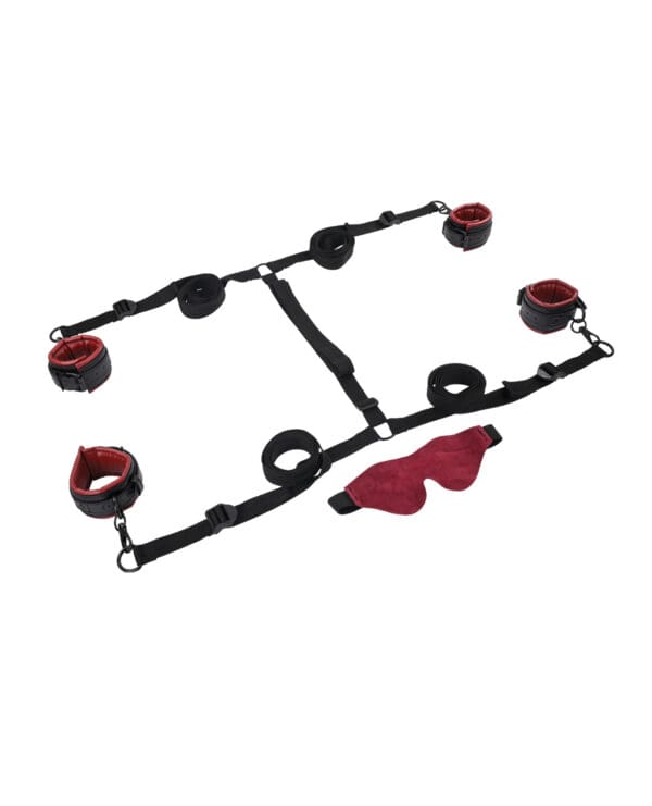 Saffron Under the Bed Adjustable Restraint System - Black and Red - Image 3